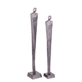 Symon GunMetal beelden van PTMD in Large en Small naast elkaar op witte achtergrond