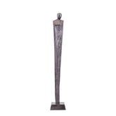 Symon GunMetal Alu Man Shape Statue L - - PTMD - livinglovely.nl