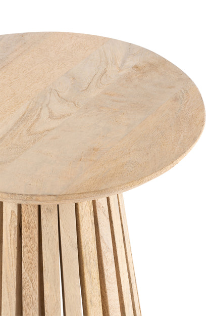 Table Vincent Mango Wood Natural Small - - J-Line - livinglovely.nl