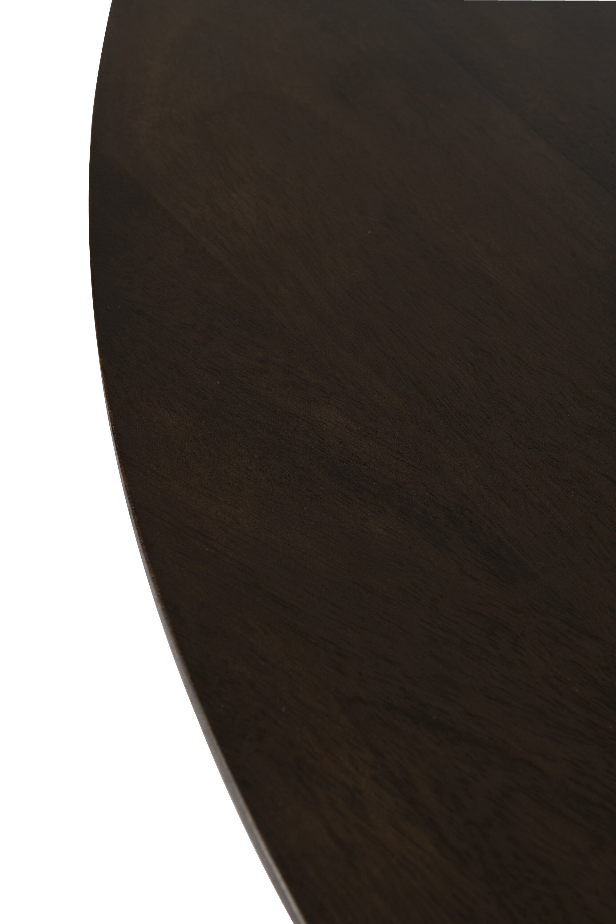 Tafel Connie Mango Hout Donker Bruin Dia 110cmxh76cm J-Line - Eetkamertafel - J-Line - livinglovely.nl