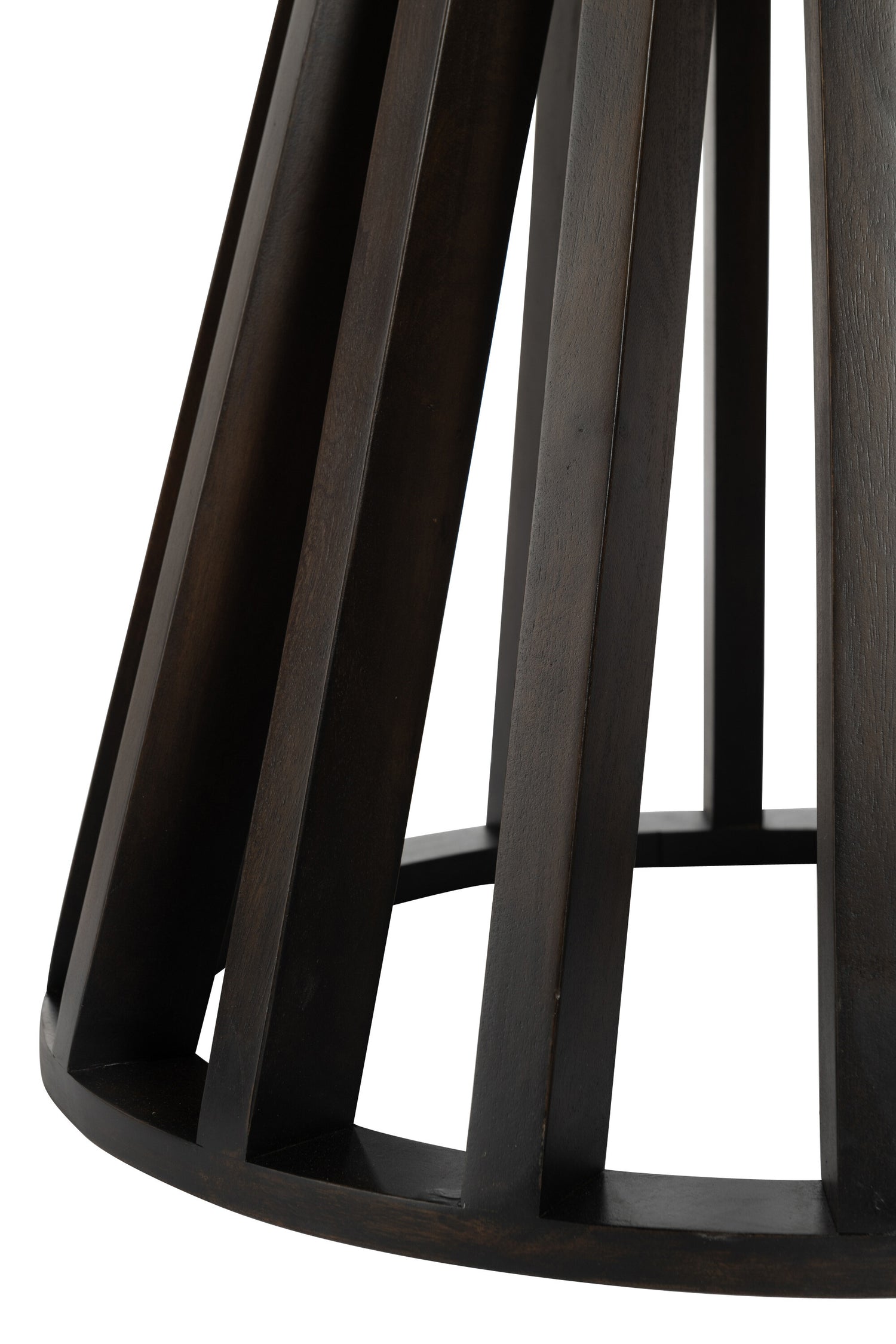 Tafel Connie Mango Hout Donker Bruin Dia 110cmxh76cm J-Line - Eetkamertafel - J-Line - livinglovely.nl