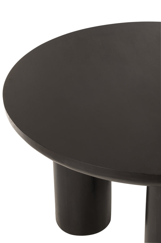 Tafel Trio Mangohout Zwart - Eetkamertafel - J-Line - livinglovely.nl