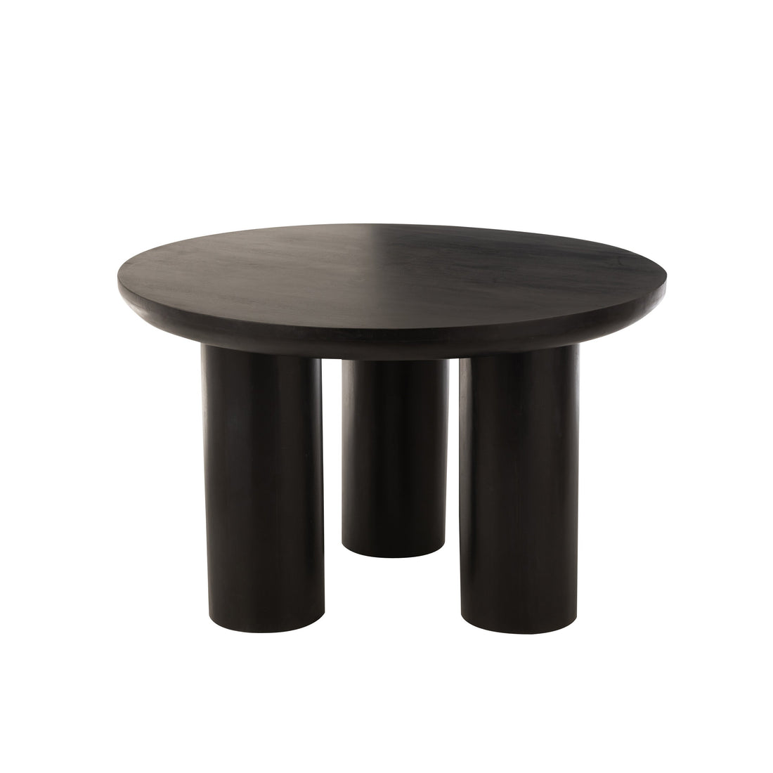 Tafel Trio Mangohout Zwart - Eetkamertafel - J-Line - livinglovely.nl
