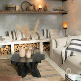 Tafel Wortels Hout Zwart - Salontafel - J-Line - livinglovely.nl