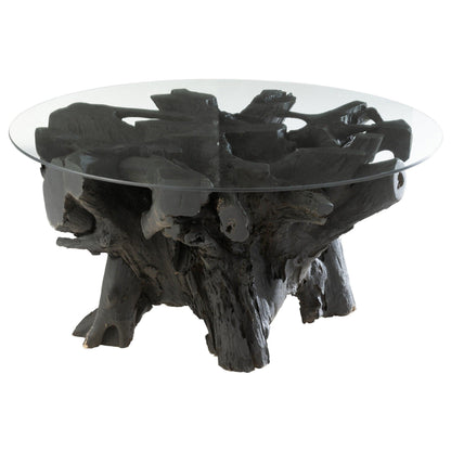 Tafel Wortels Hout Zwart - Salontafel - J-Line - livinglovely.nl