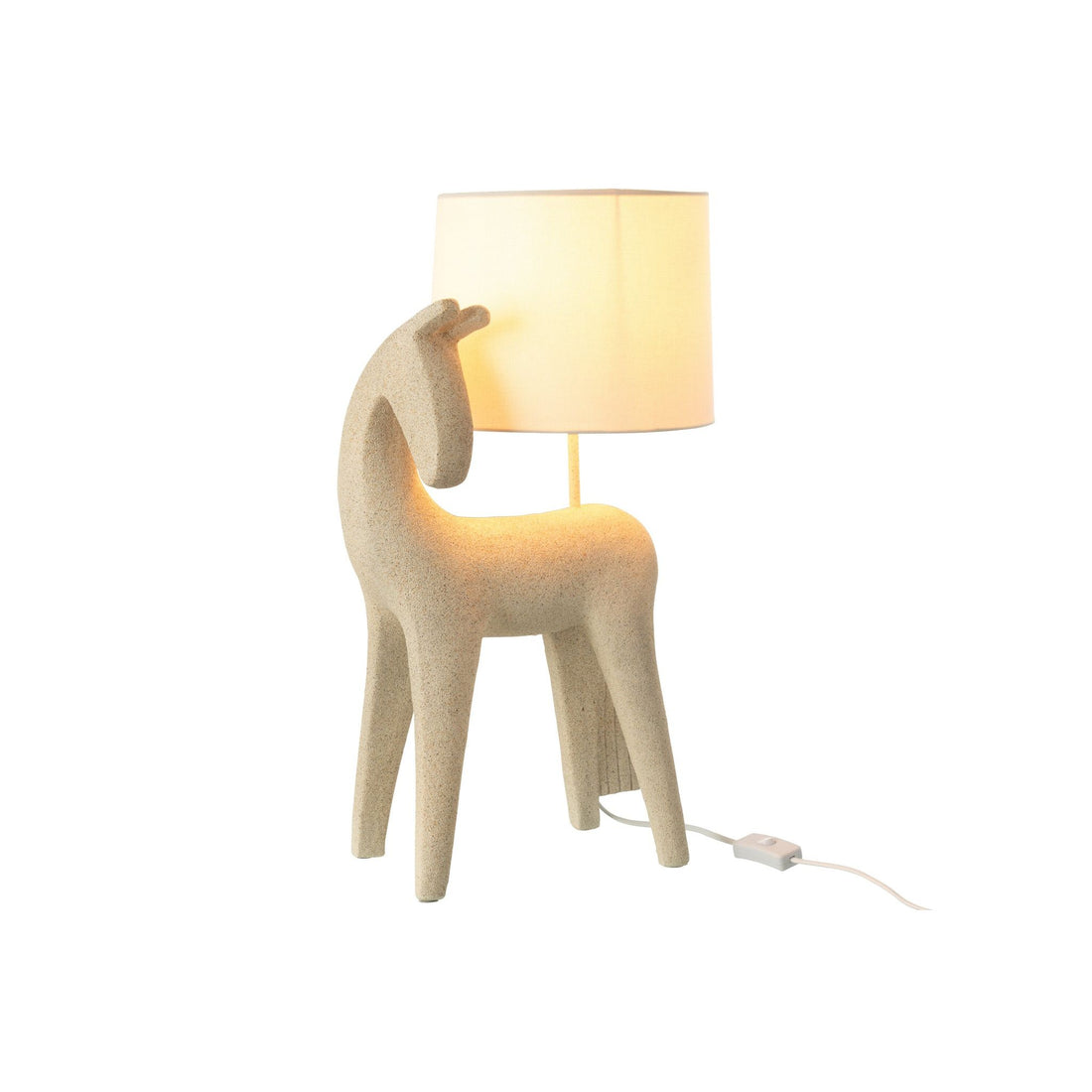 Tafellamp Paard Modern Resine Beige J-Line