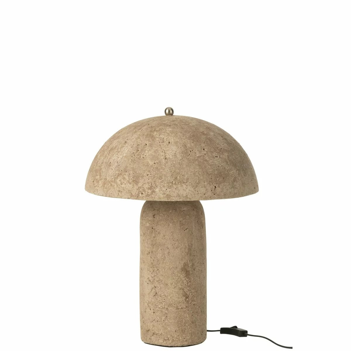 Tafellamp Paddenstoel Papier Mache Beige J-Line - Tafellamp - J-Line - livinglovely.nl