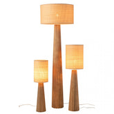 Tafellamp Paraplu Ailanthus Hout Naturel Large - Tafellamp - J-Line - livinglovely.nl