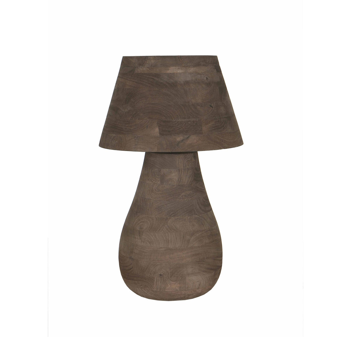 Tafellamp Peake Bruin Mangohout Large PTMD - Tafellamp - PTMD - livinglovely.nl