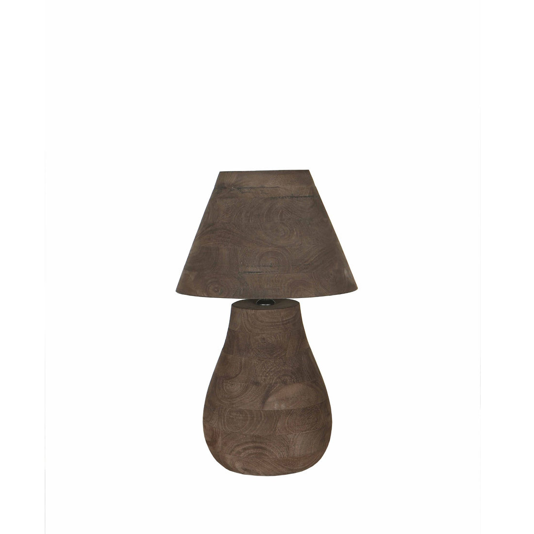 Tafellamp Peake Bruin Mangohout Small PTMD - Tafellamp - PTMD - livinglovely.nl