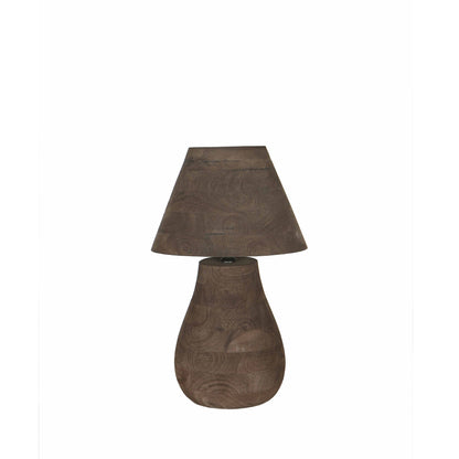 Tafellamp Peake Bruin Mangohout Small PTMD - Tafellamp - PTMD - livinglovely.nl