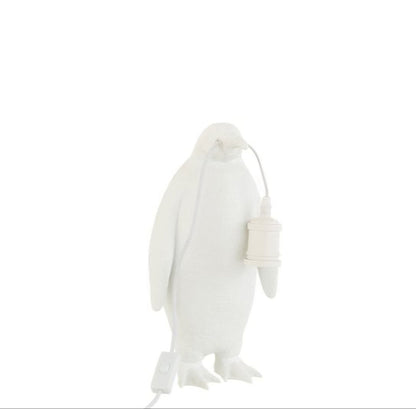 Tafellamp Pinguïn Resine Wit Small J-Line