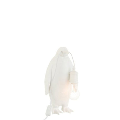Tafellamp Pinguïn Resine Wit Small J-Line