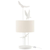 Tafellamp Vogels Poly Wit/Beige - Tafellamp - J-Line - livinglovely.nl