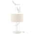 Tafellamp Vogels Poly Wit/Beige - Tafellamp - J-Line - livinglovely.nl