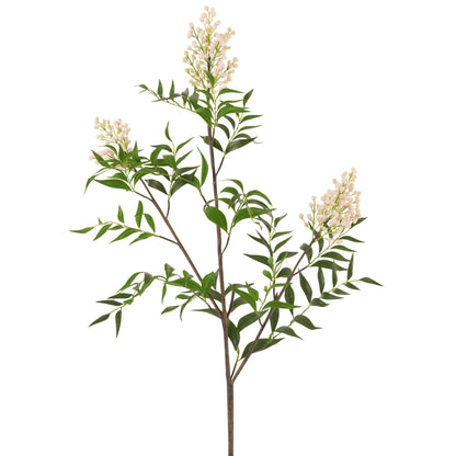 Tak Fijne Besjes 3delig Plastiek Wit/Groen - Kunstbloem - J-Line - livinglovely.nl