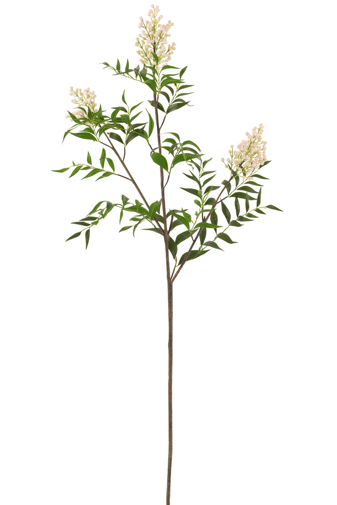 Tak Fijne Besjes 3delig Plastiek Wit/Groen - Kunstbloem - J-Line - livinglovely.nl