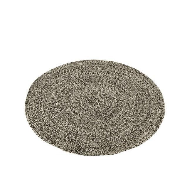 Tapijt Miami Outdoor Polyester Zwart/Wit Medium - Buiten-divers - J-Line - livinglovely.nl