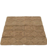 Tapijt Vierkanten Geweven Touw Plastiek Naturel - Buiten-divers - J-Line - livinglovely.nl