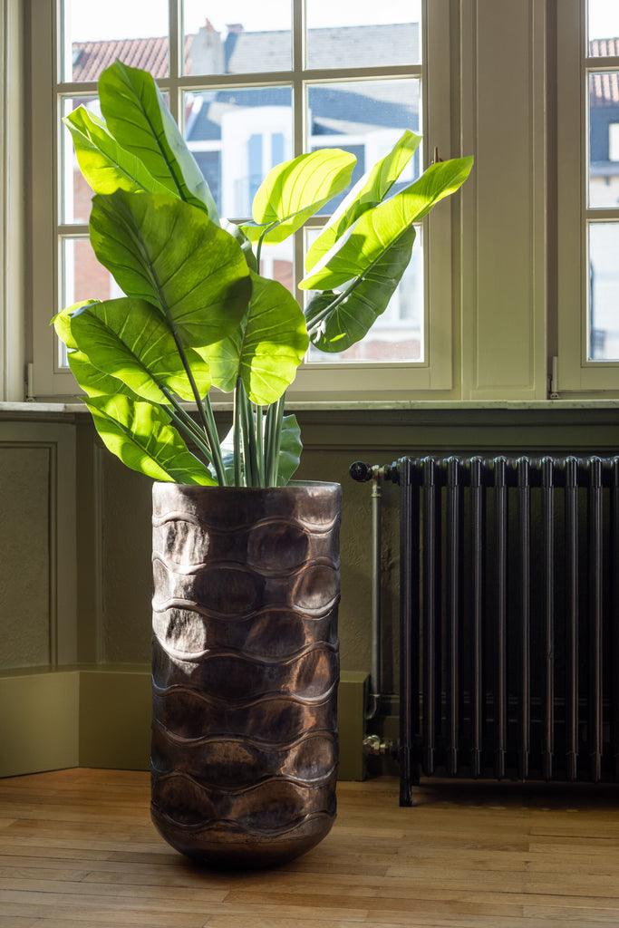 Taro Wild In Pot Plastiek Groen Large - Kunstplant - J-Line - livinglovely.nl