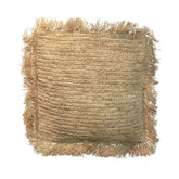 The Raffia Cushion Cover Square - Natural - 60x60 - Kussenhoes - Bazar Bizar - livinglovely.nl