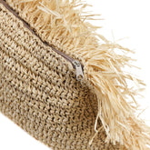 The Raffia Cushion Cover Square - Natural - 60x60 - Kussenhoes - Bazar Bizar - livinglovely.nl
