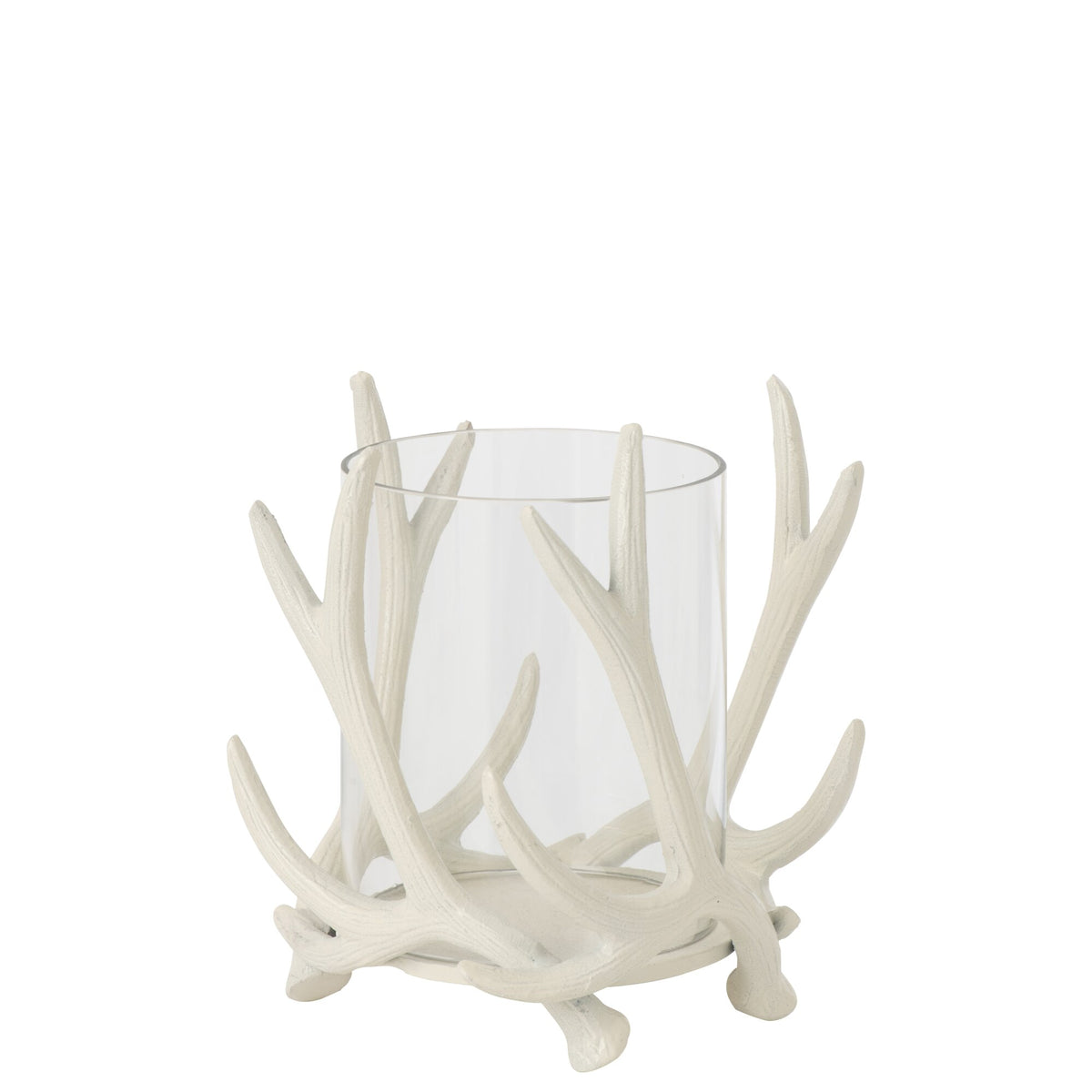 Theelichthouder Hert Aluminium Off-White J-Line
