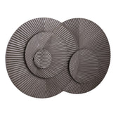 Thikra Brown double circles mdf wall panel carved PTMD - Wandpaneel - PTMD - livinglovely.nl