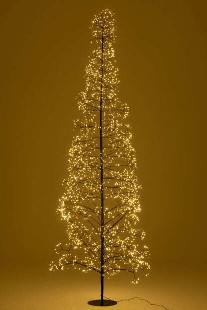 Tree 3000 Led Metal Black Large - - J-Line - livinglovely.nl