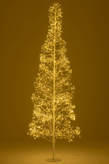 Tree 3000 Led Metal White Large - - J-Line - livinglovely.nl