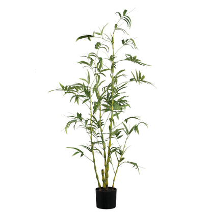 Tree Green Bamboo Tree In Pot 135x80x150cm PTMD - Kunstplant - PTMD - livinglovely.nl