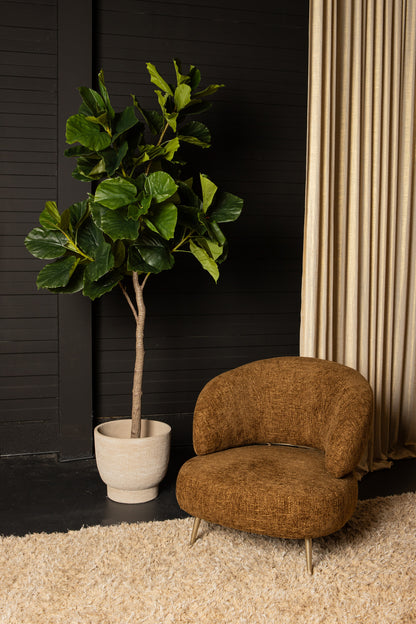 Tree Green Ficus Tree In Pot M 109x115x15,5cm PTMD - Kunstplant - PTMD - livinglovely.nl