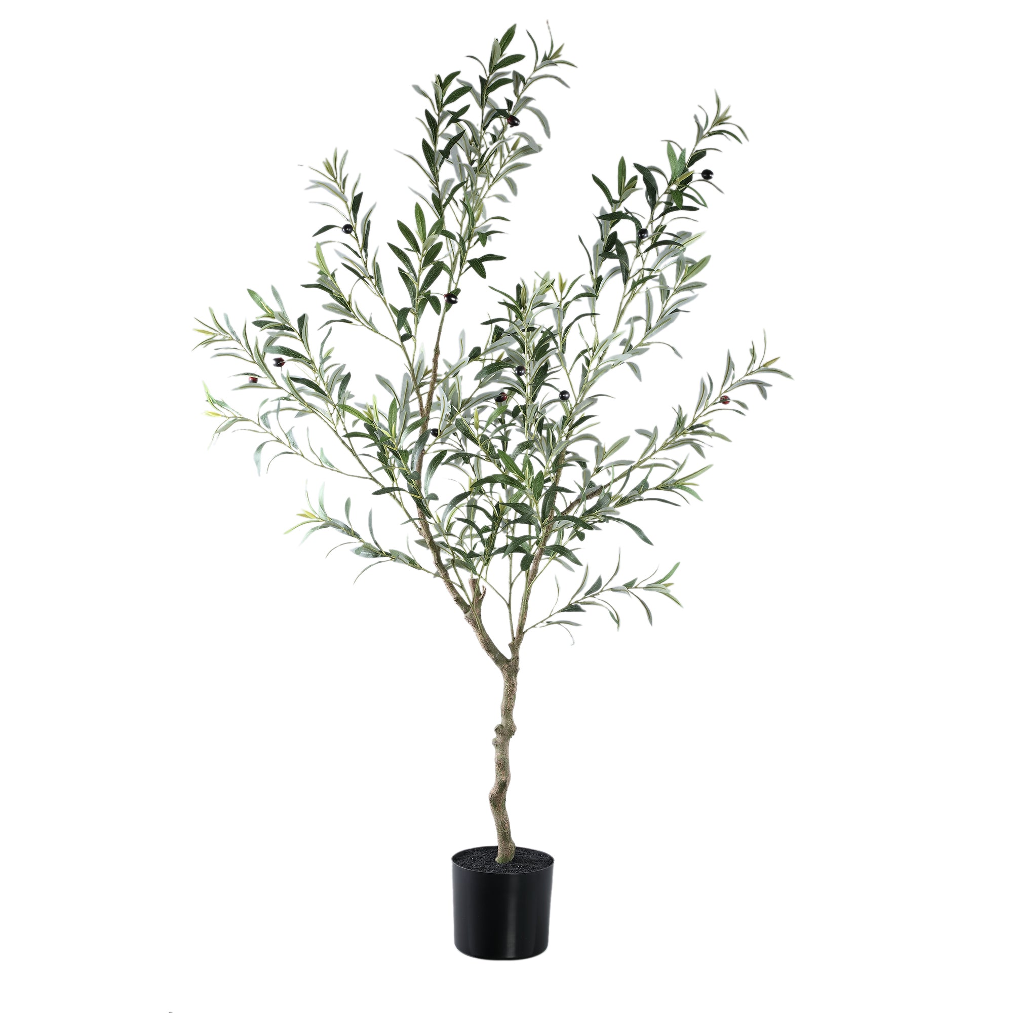 Tree Green Olive Tree In Pot L 110x70x156cm PTMD - Kunstplant - PTMD - livinglovely.nl