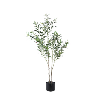 Tree Green Olive Tree In Pot S 92x65x126cm PTMD - Kunstplant - PTMD - livinglovely.nl