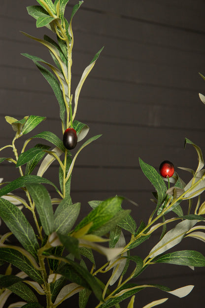 Tree Green Olive Tree In Pot S 92x65x126cm PTMD - Kunstplant - PTMD - livinglovely.nl