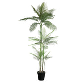 Tree Green Palm Tree In Black Pot 160x160.x248cm PTMD - Kunstplant - PTMD - livinglovely.nl