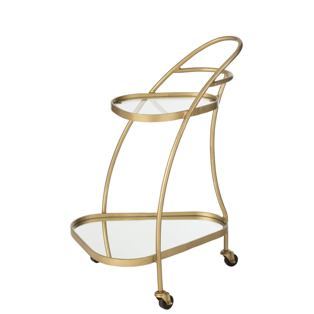 Trolley Dreieck Metall/Spiegel Gold J-Line