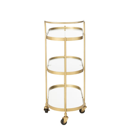 Trolley Ovaal Metaal/Spiegel Goud J-Line