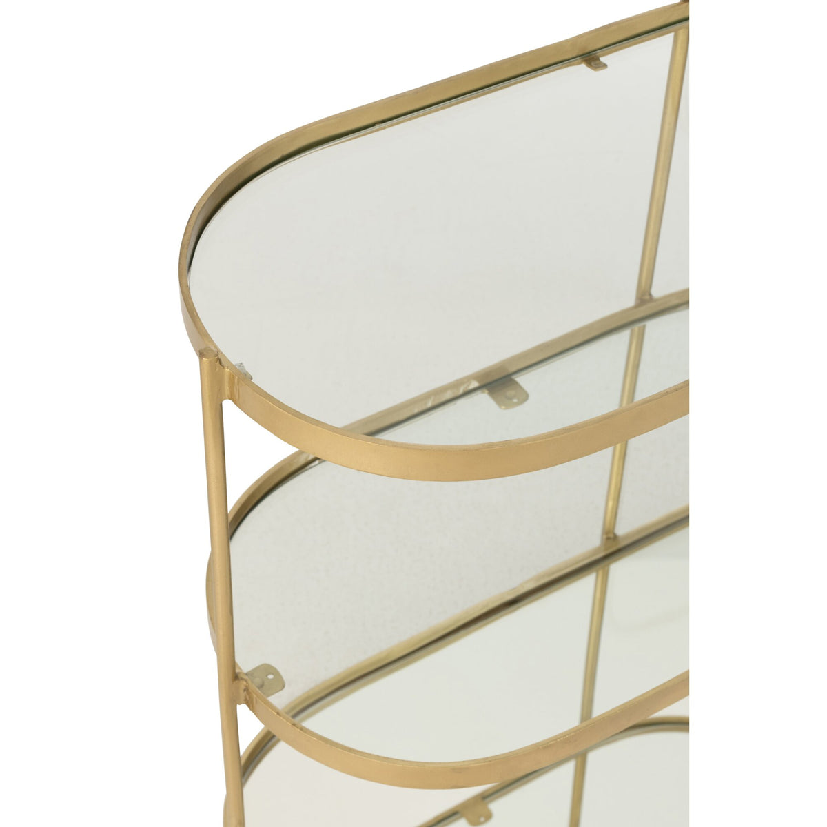 Trolley Ovaal Metaal/Spiegel Goud J-Line
