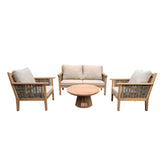Tuinset Malaga Teakhout Naturel van Livingfurn