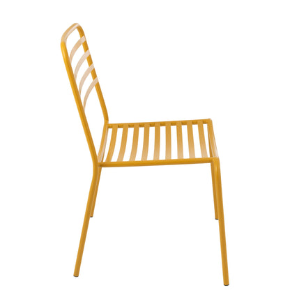 Gartenstuhl Gelb Metall J-Line