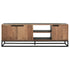 TV-meubel Cosmo No.2 Medium van DTP Home in gerecycled teakhout met zwart frame