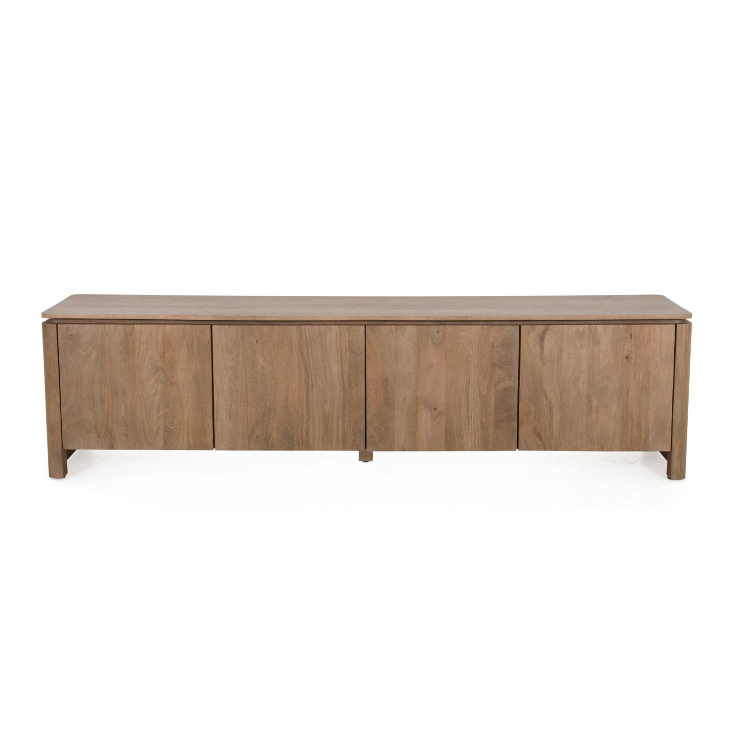 TV-meubel Dallas Mangohout Naturel 210cm van Starfurn met vier deuren