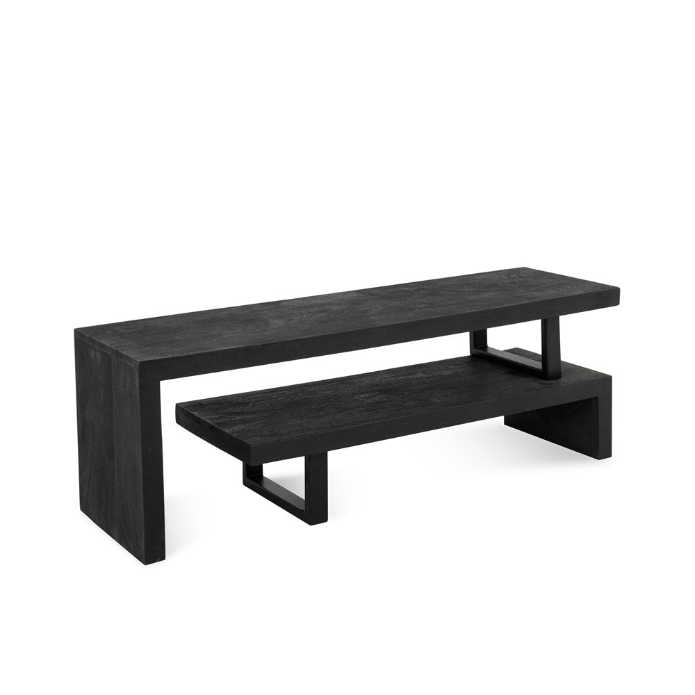 Tv-Meubel Kelly Zwart 140cm - TV meubel - Benoa - livinglovely.nl