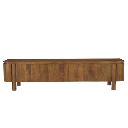 TV-meubel Salano mangohout pecan 210cm van Livingfurn