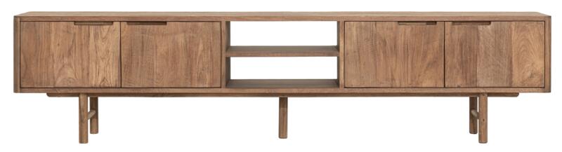 TV stand Bliss No.2 large, 4 doors, 2 open racks - - DTP Home - livinglovely.nl