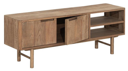 TV stand Bliss No.2 small, 2 doors, 2 open racks - - DTP Home - livinglovely.nl