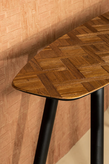 Tyano Natural Recycled Teak Wood Side Table PTMD - Sidetable - PTMD - livinglovely.nl