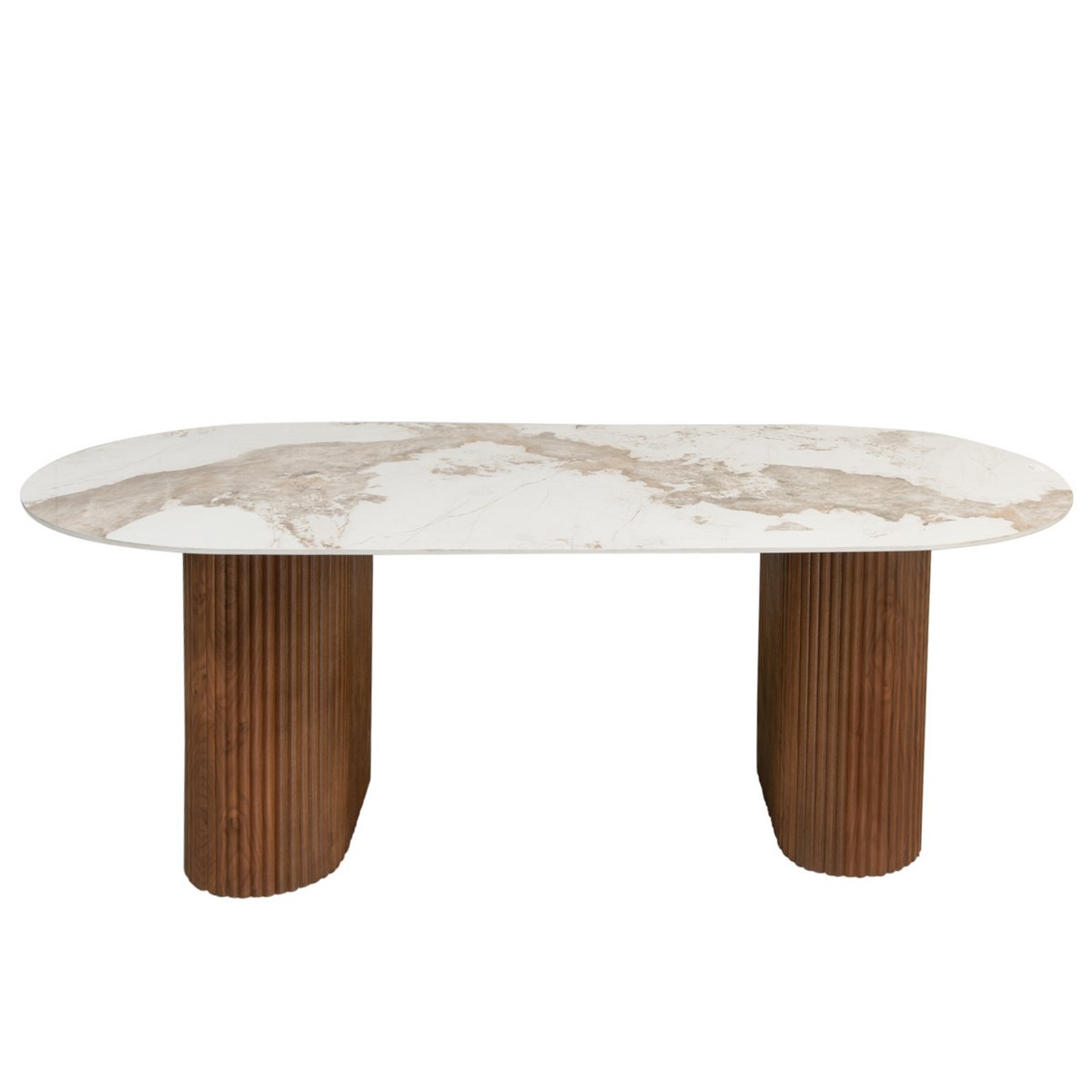 Urban Chique Eettafel Keramiek Marmer 220cm - Pole To Pole - Eetkamertafel - Pole To Pole - livinglovely.nl