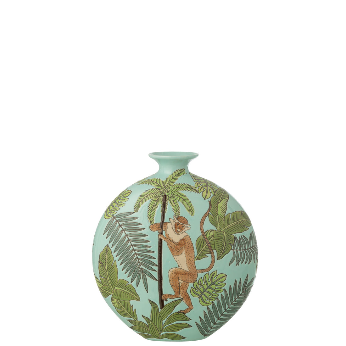 Vase Affe Porzellan Mehrfarbig Klein J-Line